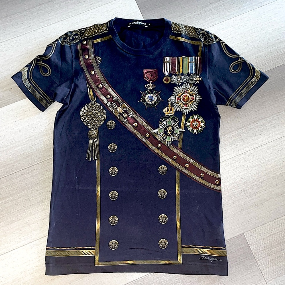 Dolce & Gabbana Military Print T-Shirt